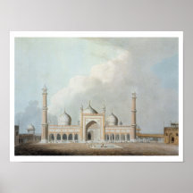 Das Jummah Musjed, Delhi, Platte XXIII von 'Orient Plakate