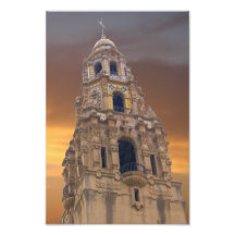 Das Kalifornien-Turm des Balboa-Parks Kunstfotos