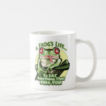 Das Leben eines Frosches - alles essen, das Sie ab Tee Tassen
