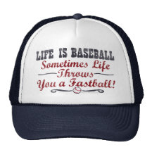 Das Leben ist Baseball - Fastball-Hut Netzkappe