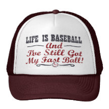 Das Leben ist Baseball - Fastball-Hut Netzkappen