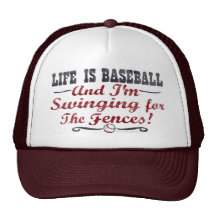 Das Leben ist Baseball - Zaun-Hut Baseballmützen