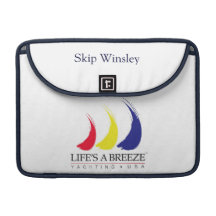 Das Leben ist ein personalisiertes Breeze®_Yachtin Sleeve Für MacBook Pro