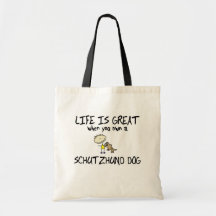 Das Leben ist großes Schutzhund Einkaufstasche