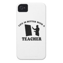 Das Leben ist mit einem Lehrer besser iPhone 4 Etuis