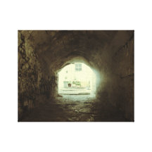 Das Licht am Ende des Tunnels Galerie Gefaltete Leinwand