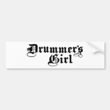 Das Mädchen des Schlagzeugers Autosticker