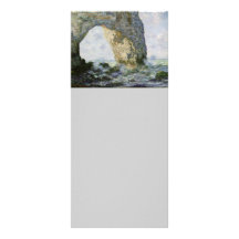 Das Manneporte durch Claude Monet Vollfarbige Werbekarte