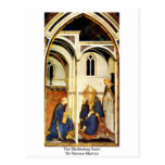 Das meditierende Heilige durch Simone Martini Postkarte