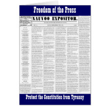 Das Nauvoo Expositor Grußkarte