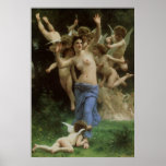 Das Nest der Wespe durch Bouguereau, viktorianisch Plakate