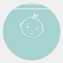 das niedlichste kleine Babygesicht Aufkleber