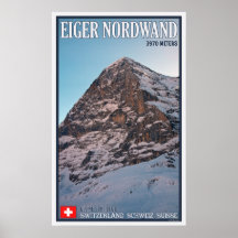 Das Nordgesicht des Eiger Posterdrucke
