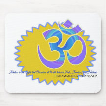 Das OM-Om-Symbol Paramahansa Yogananda Zitat Mauspads