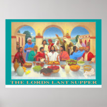Das Plakat Lords letztes Abendessen