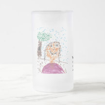 "Das punktierte Mädchen-" mattierter Becher Tee Haferl