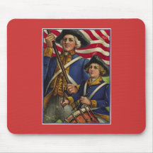 Das Rote, das Weiß und das Blau Mousepads