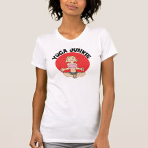 Das T-Shirt der Yoga-Junkie-Frauen