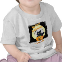 Das T-Shirt des ersten Halloween-Katzen-Babys