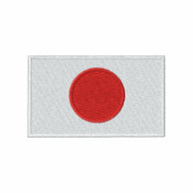 Das T-Shirt Flagge gestickter Männer Japans