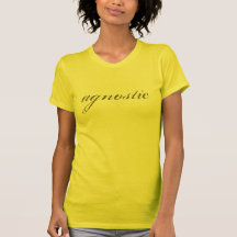 Das T-Stück der agnostischen Frauen T-shirt
