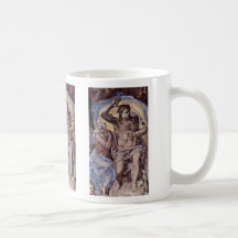 Das Tag des Jüngsten Gerichts-Fresko auf der Altar Tasse