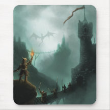das Tier bringt Fantasie mousepad zurück