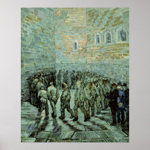 Das Übungs-Yard oder das Convict-Gefängnis, 1890 Plakatdrucke