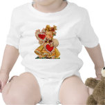 Das Vintage Mädchen der Herz-Mama Tshirt
