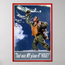 Das war mein Flugzeug Posterdruck