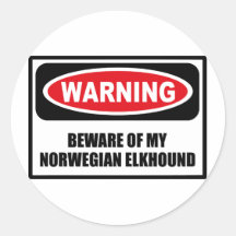 Das Warnen PASSEN VON MEINEM NORWEGISCHEN ELKHOUND