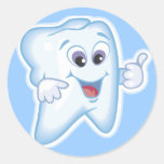 Daumen oben für zahnmedizinische Hygiene! Aufkleber