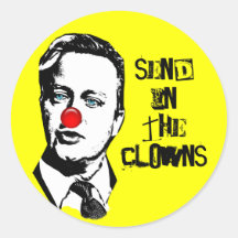 David Cameron-Clown-Aufkleber