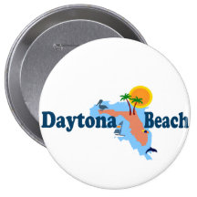 Daytona Beach. Anstecknadelbuttons
