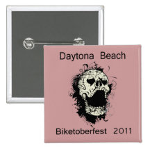 Daytona- Beachschädel Biketoberfest 2011 Buttons