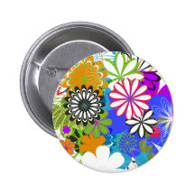 Daytona Blume Anstecknadelbuttons