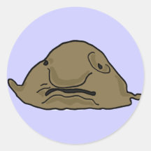 DE lustiger Blobfish Aufkleber