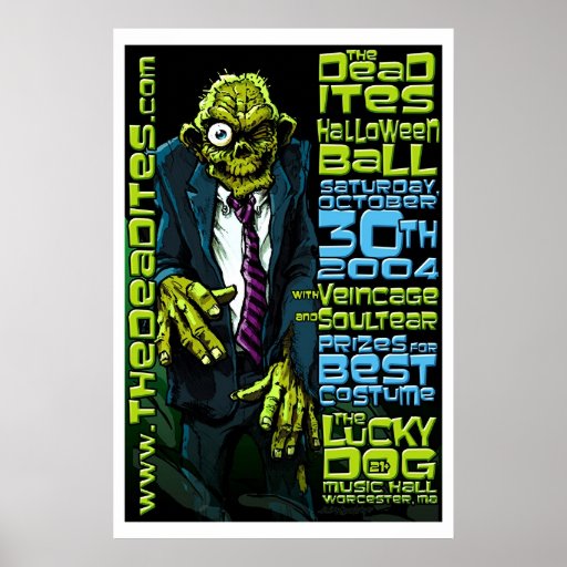 Deadites Halloween Ball Plakate