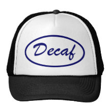 Decaf-Namensflecken entkoffeiniert Cap