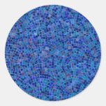 deckt Blau mit Ziegeln Sticker