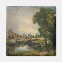 Dedham Verschluss und Mühle, 1820 Kühlschrankmagnete