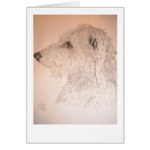 Deerhound Grußkarten