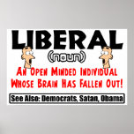Definition eines Liberalen Poster
