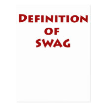Definition von Swag Postkarte