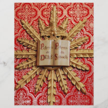 Dekorationen der katholischen Kirche Bedruckte Flyer