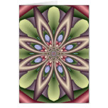 Dekorative Geburtstagskarte mit Fantasie-Blume