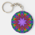 Dekoratives keychain in den Regenbogenfarben Schlüsselband
