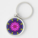 Dekoratives Keychain mit geformter Blumenblatt-Blu Schlüsselanhänger