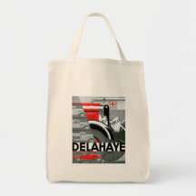 Delahaye ~ Vintage Automobil-Anzeige Tasche