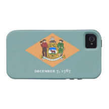 Delaware-Staats-Flagge Case-Mate iPhone 4 Cover